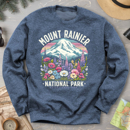 Mount Rainier National Park "Wildflowers" Sweatshirt