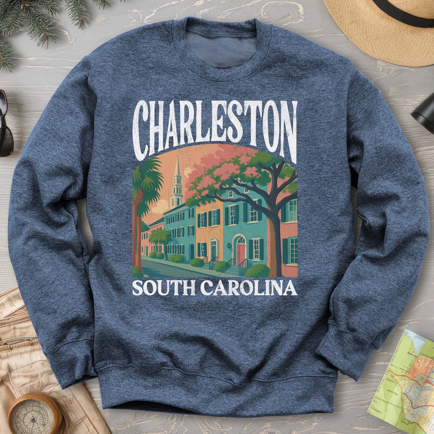 Charleston South Carolina "Big and Bold" Sweatshirt
