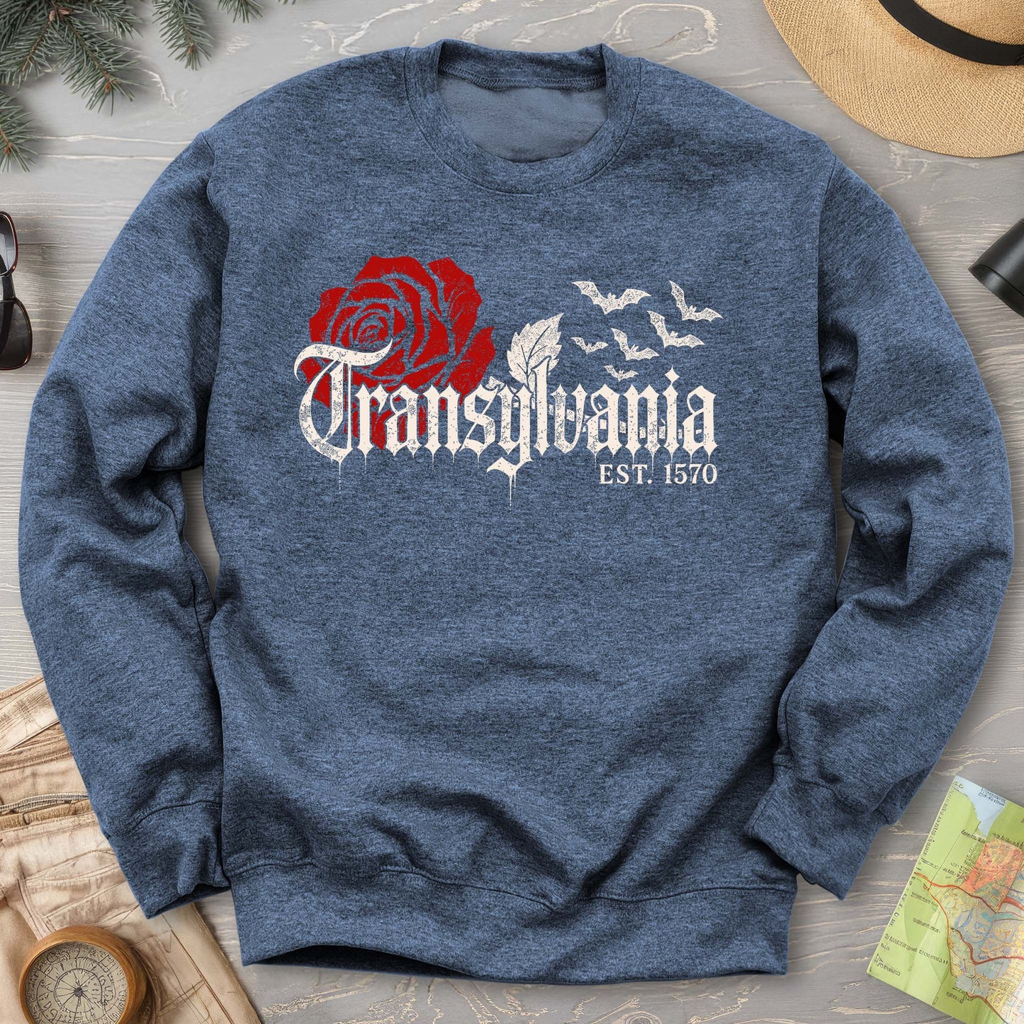 Transylvania Gothic Rose Sweatshirt