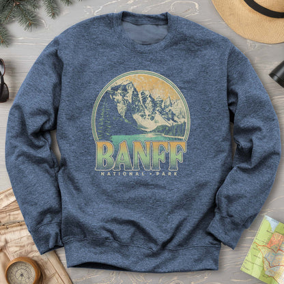Banff National Park Groovy Screenprint Sweatshirt