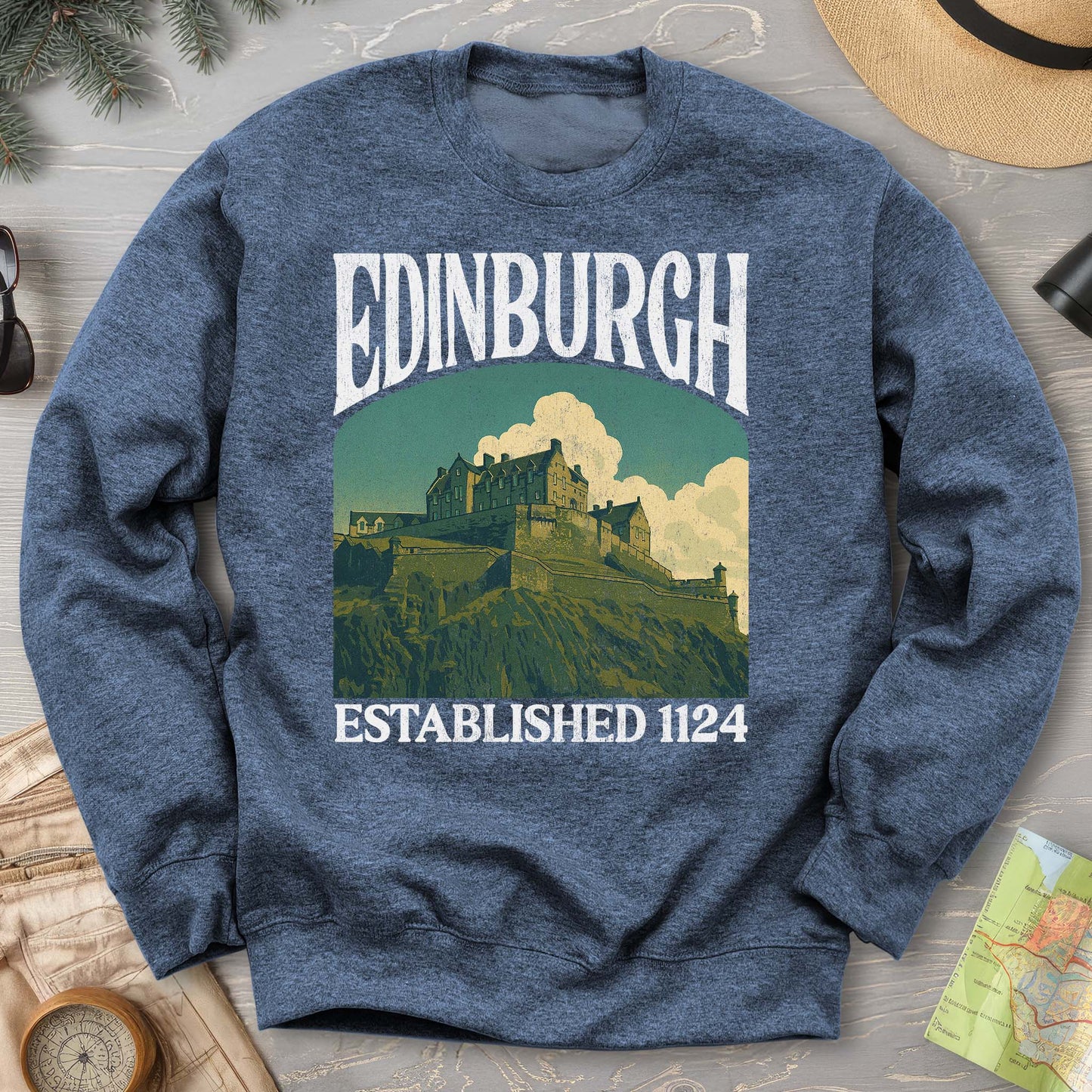 Edinburgh Scotland "Big and Bold" Sweatshirt