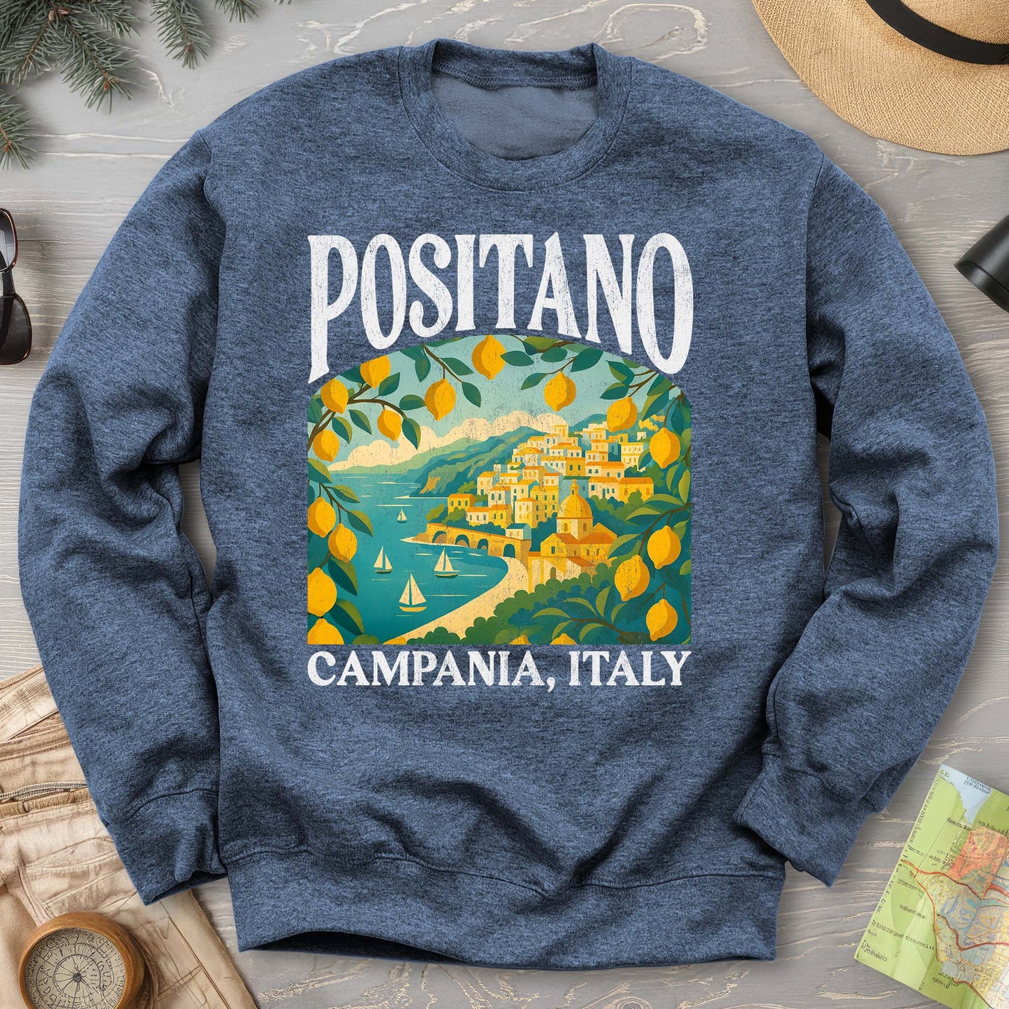 Positano Italy "Big and Bold" Sweatshirt