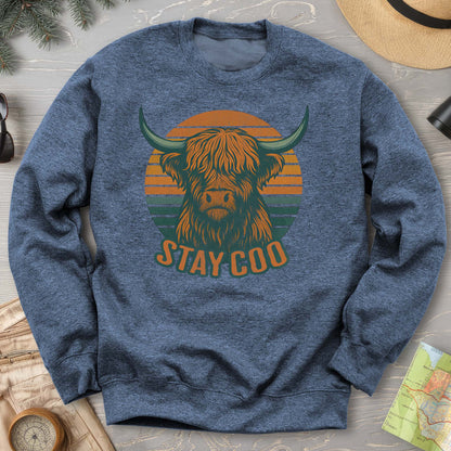 Highland Cow "Stay Coo" Sweatshirt