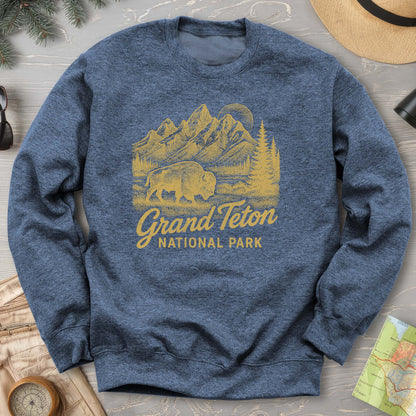 Grand Teton "Vintage Sketch" Sweatshirt
