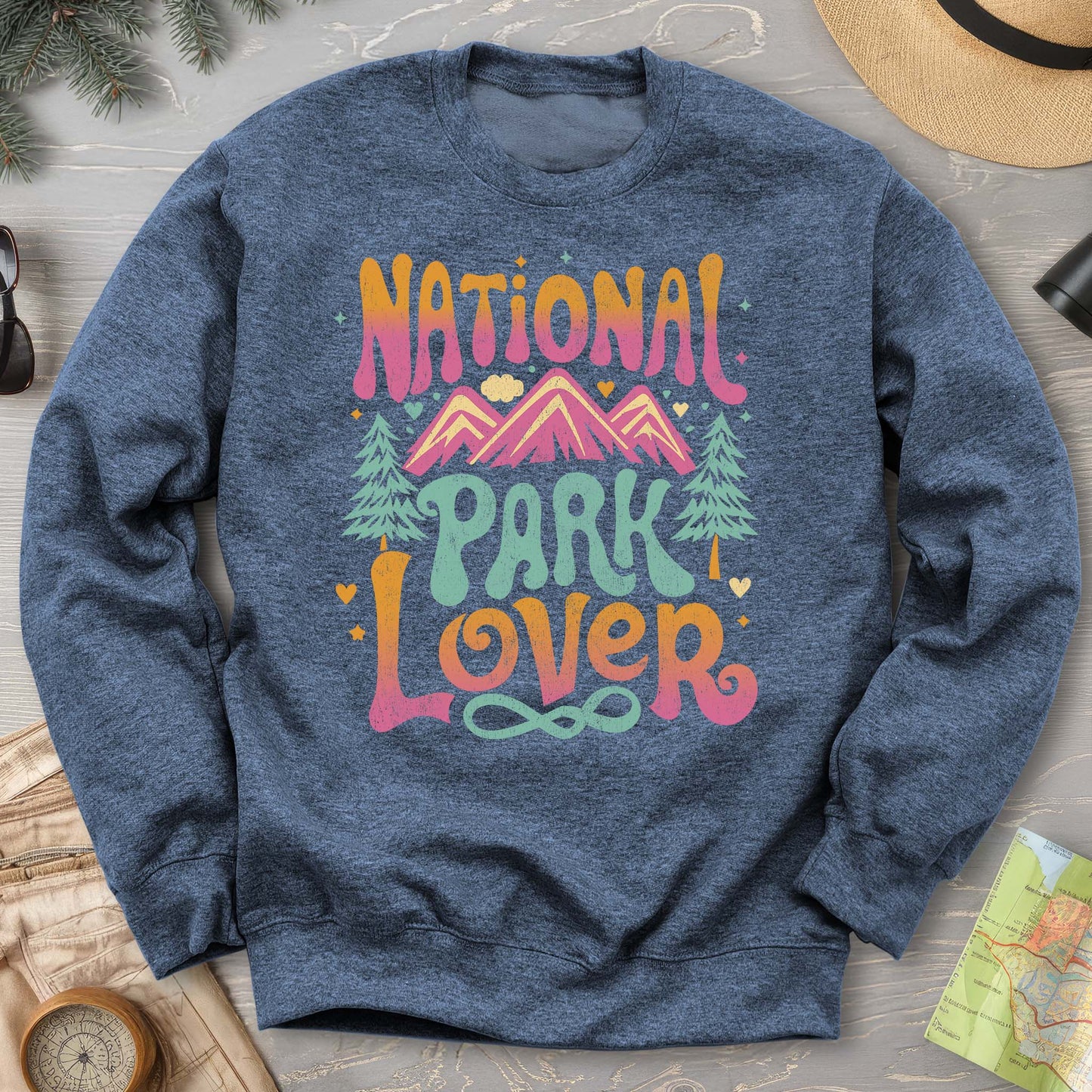National Park Lover "Groovy Color" Sweatshirt