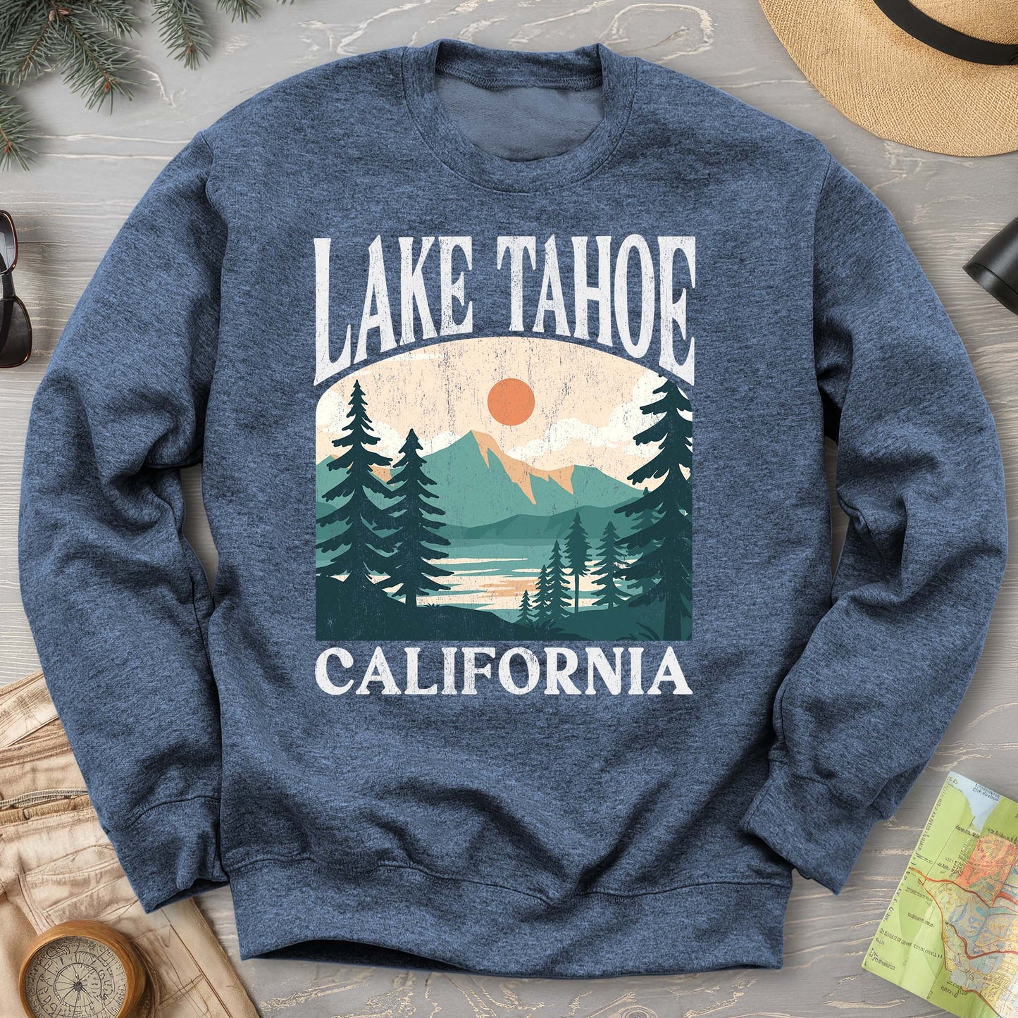 Lake Tahoe California "Big and Bold" Sweatshirt