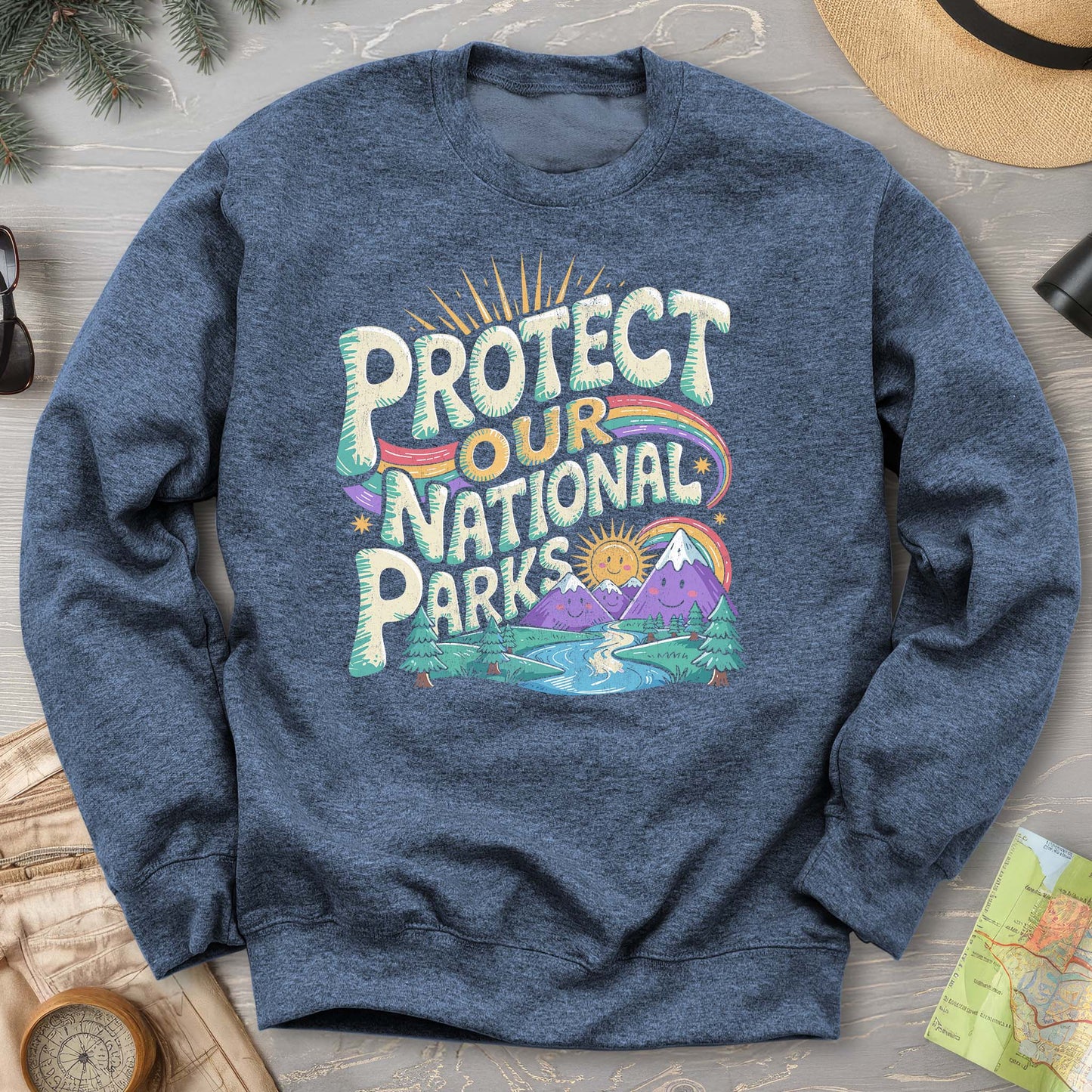 Protect Our Parks "Happy Hippie" Sweatshirt
