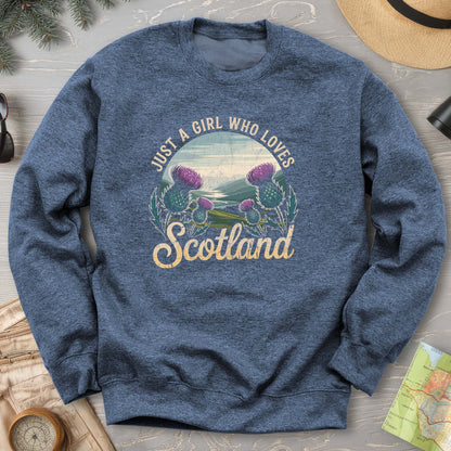 Just a Girl Who Loves Scotland Sweatshirt