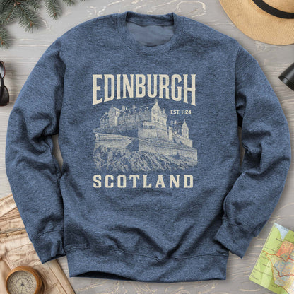 Edinburgh Scotland "Vintage Etching" Sweatshirt