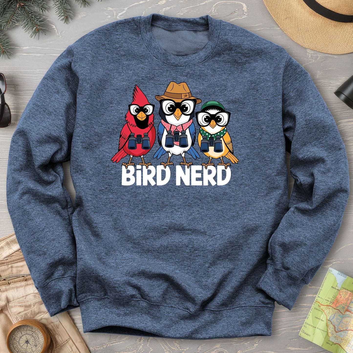 Bird Nerd "Birding Birds" Sweatshirt