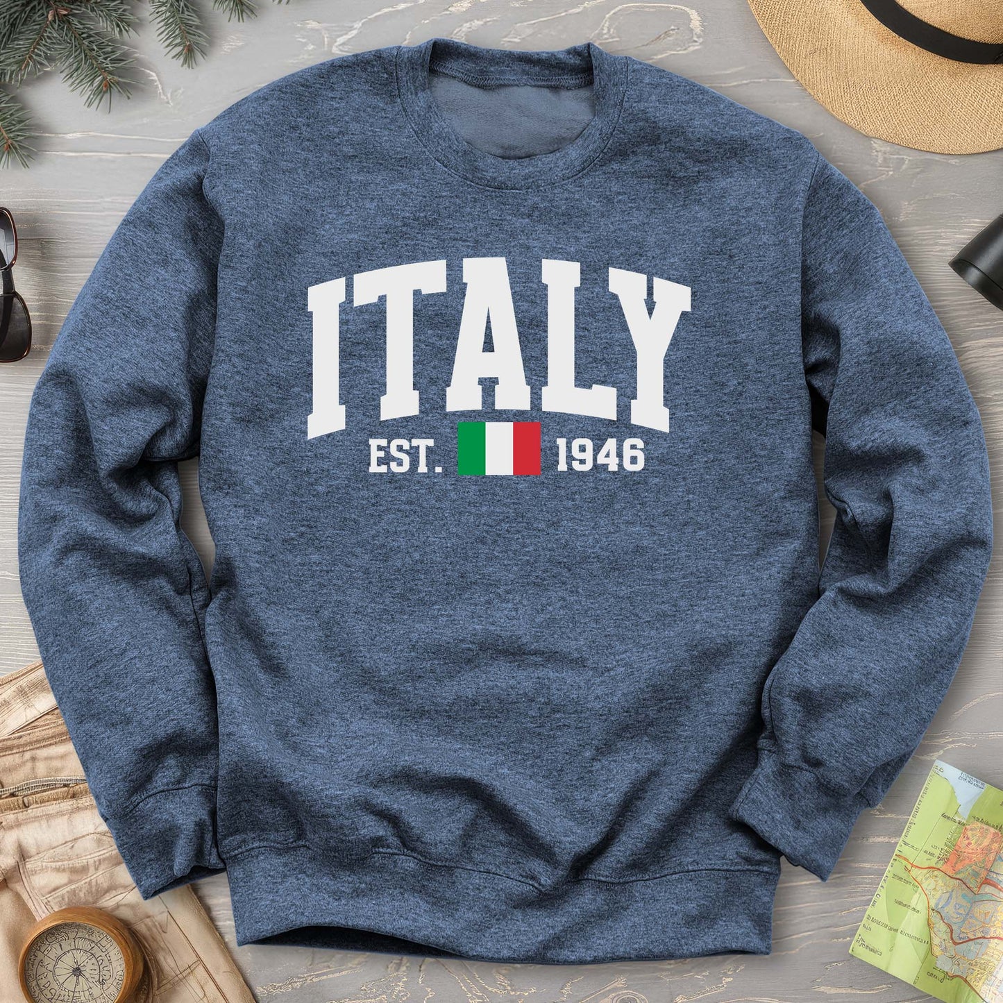 Italy Varsity Flag Sweatshirt