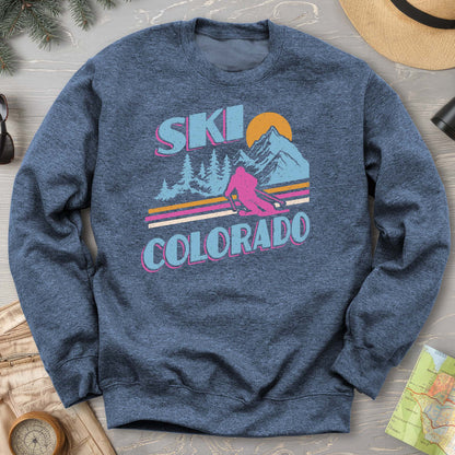 Ski Colorado Retro 80's Sweatshirt
