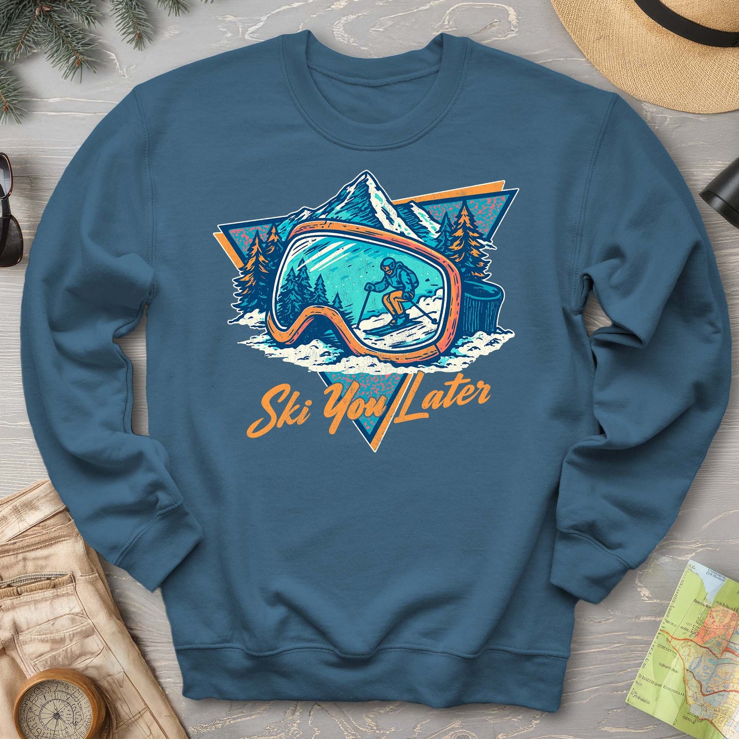 Ski You Later Retro 1980's Sweatshirt