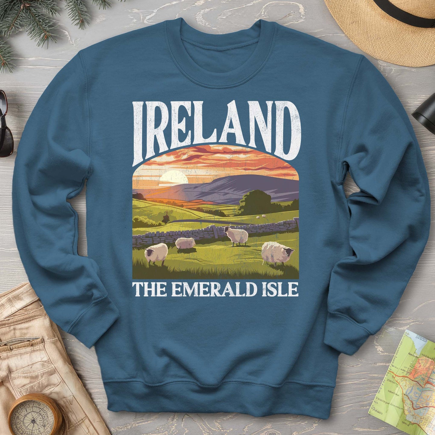 Ireland The Emerald Isle "Big and Bold" Sweatshirt