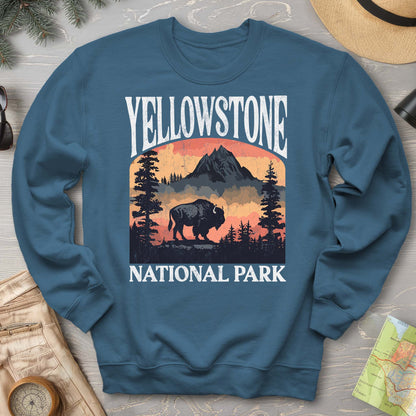 Yellowstone National Park Buffalo "Big and Bold" Sweatshirt