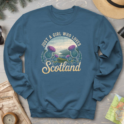 Just a Girl Who Loves Scotland Sweatshirt