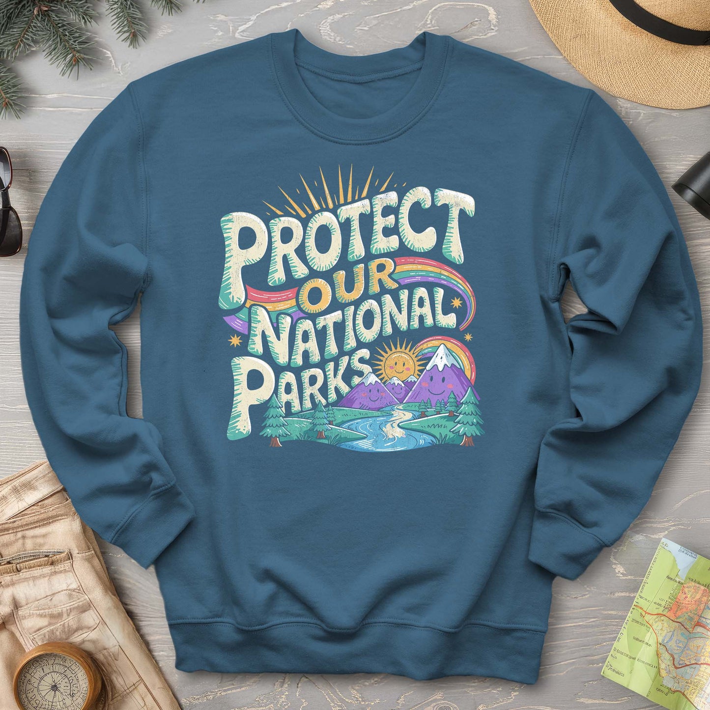 Protect Our Parks "Happy Hippie" Sweatshirt