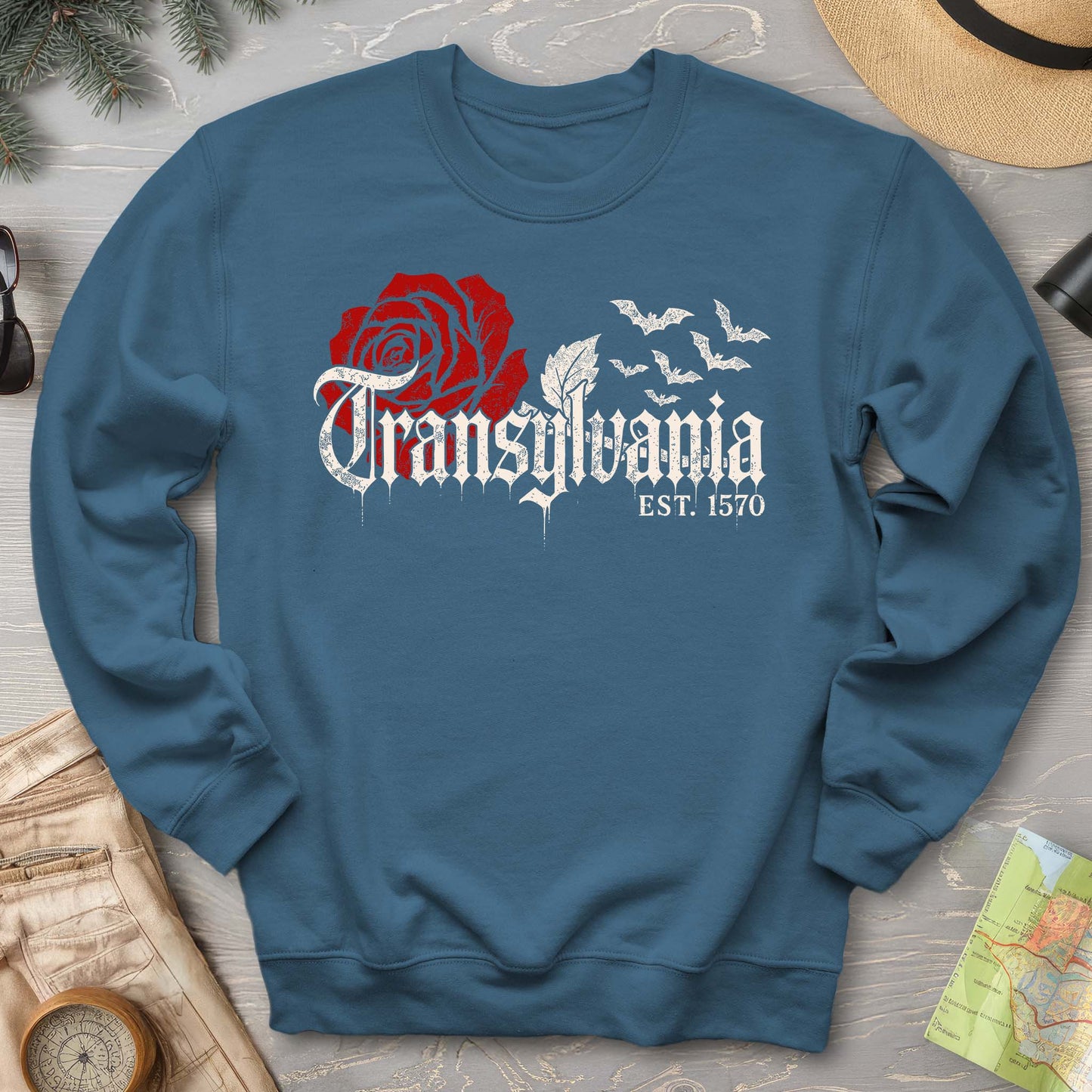 Transylvania Gothic Rose Sweatshirt