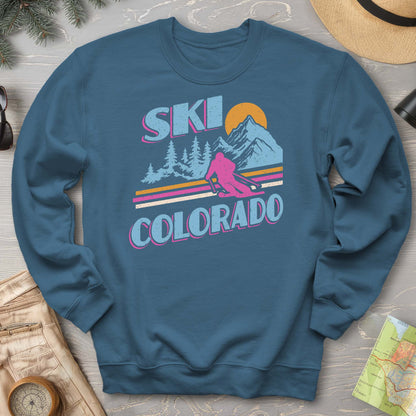 Ski Colorado Retro 80's Sweatshirt