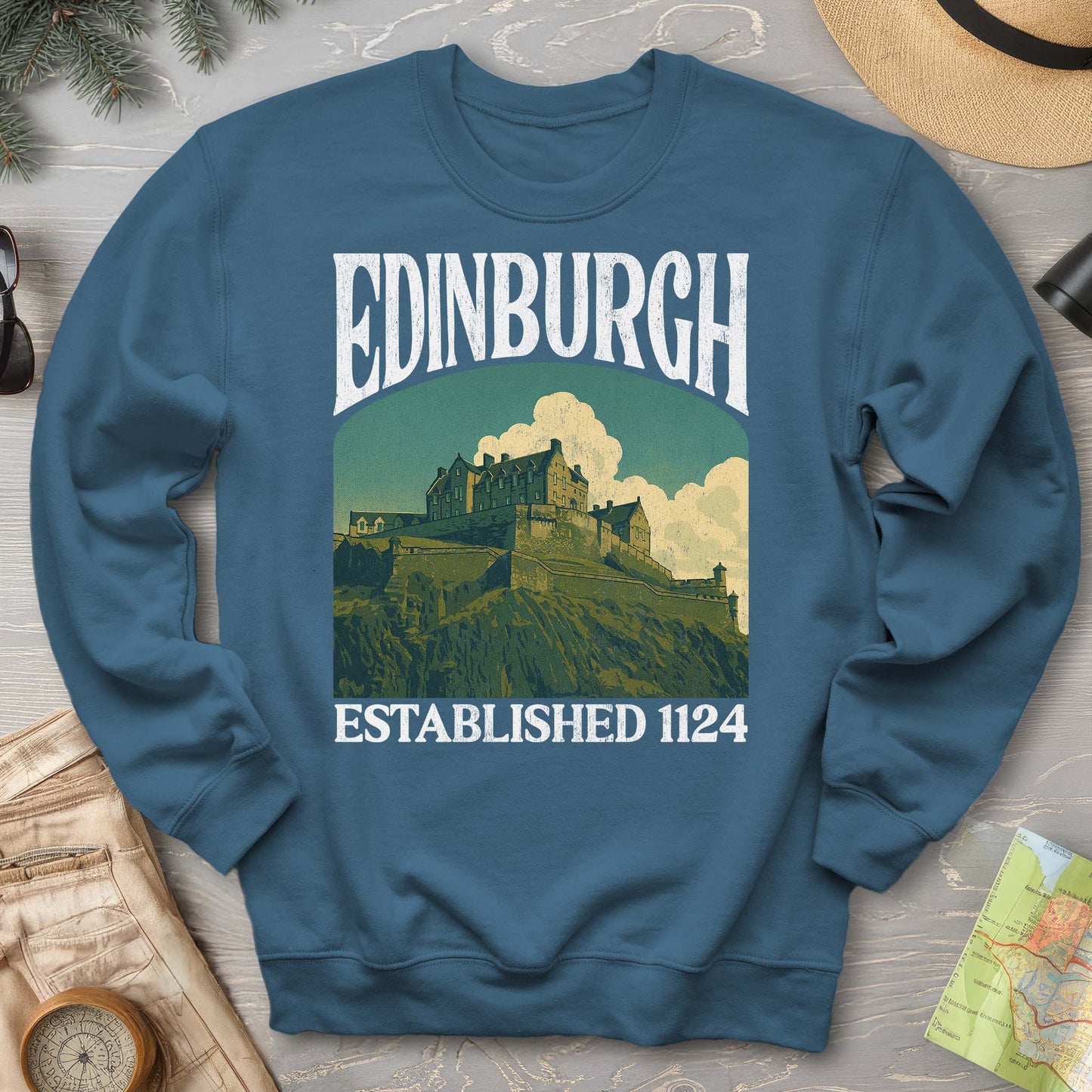 Edinburgh Scotland "Big and Bold" Sweatshirt