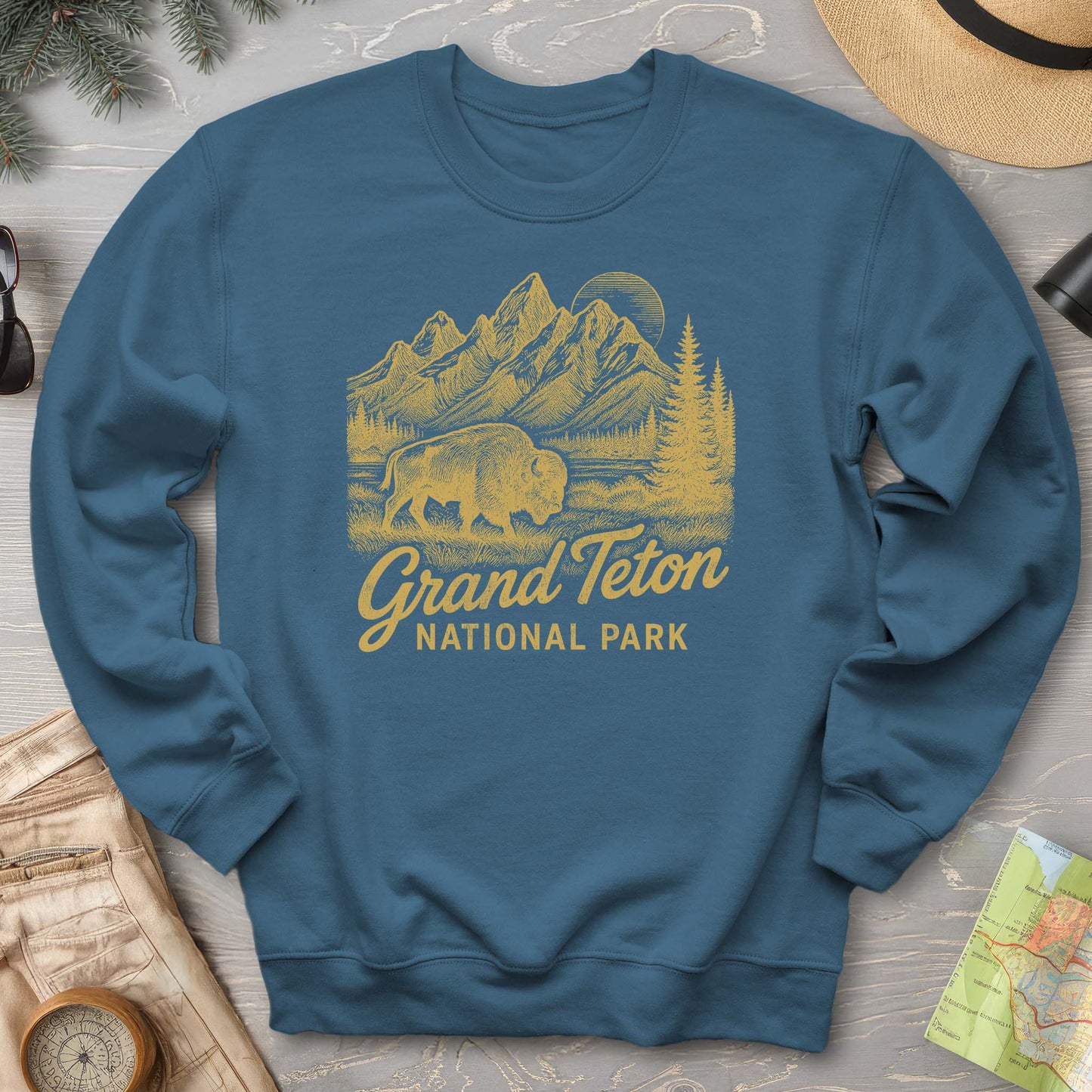 Grand Teton "Vintage Sketch" Sweatshirt