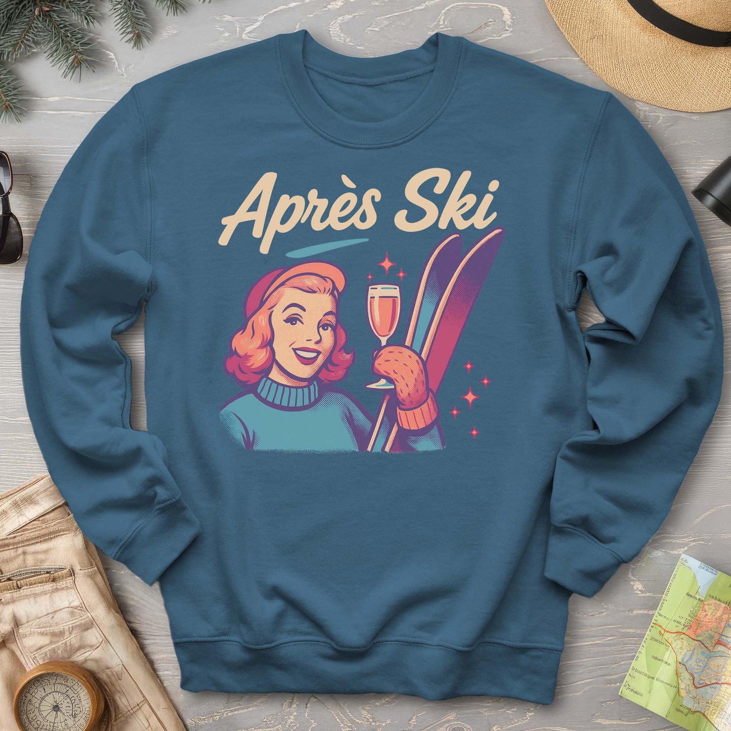Apres Ski Retro 1950's Sweatshirt