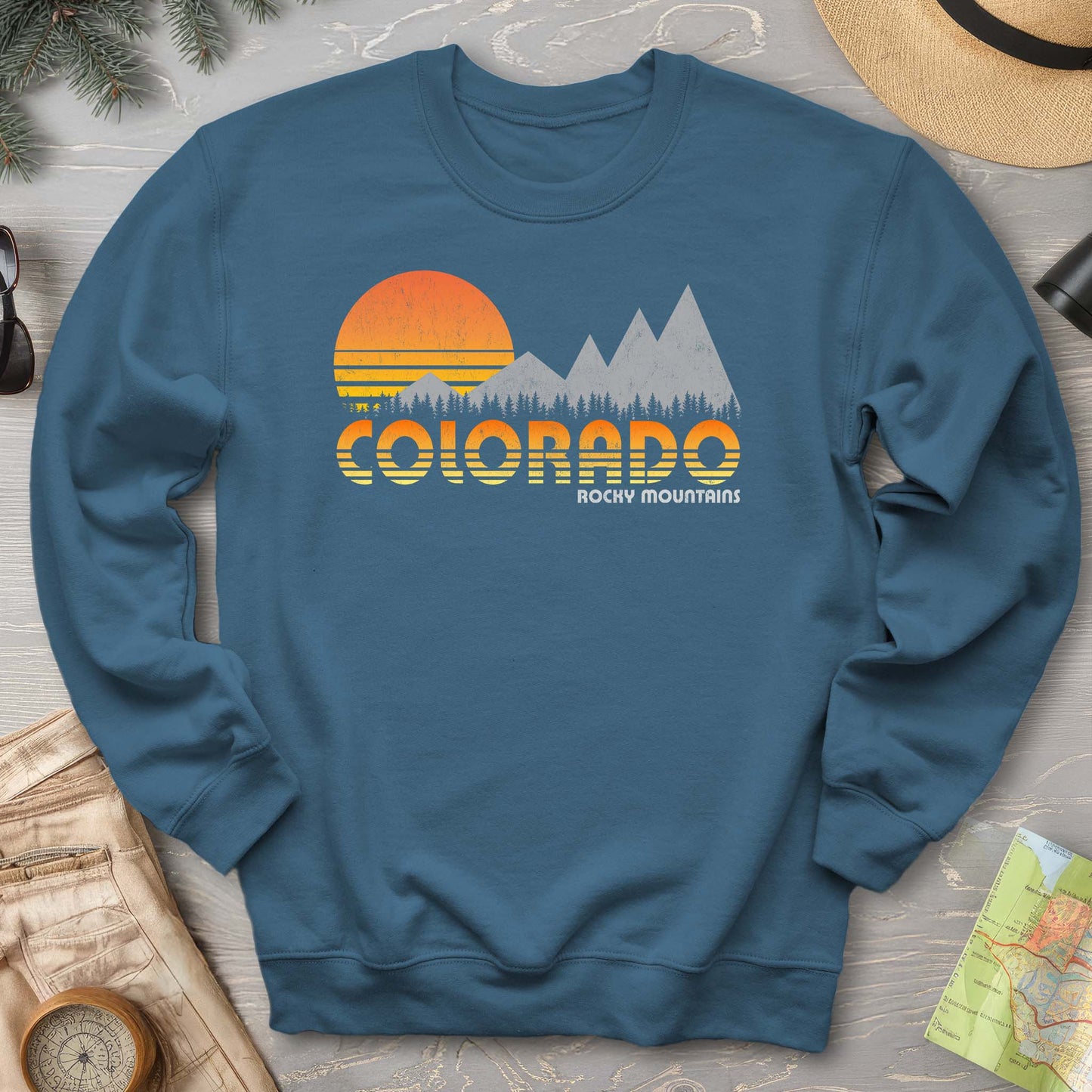 Colorado Rocky Mountains "80's Retro" Sweatshirt