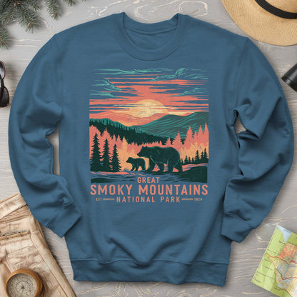 Great Smoky Mountains Sunset Bears Sweatshirt