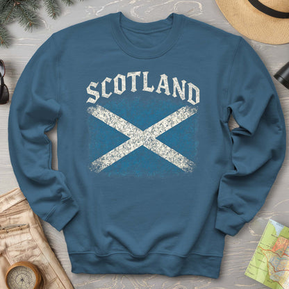 Scotland Distressed Vintage Flag Sweatshirt