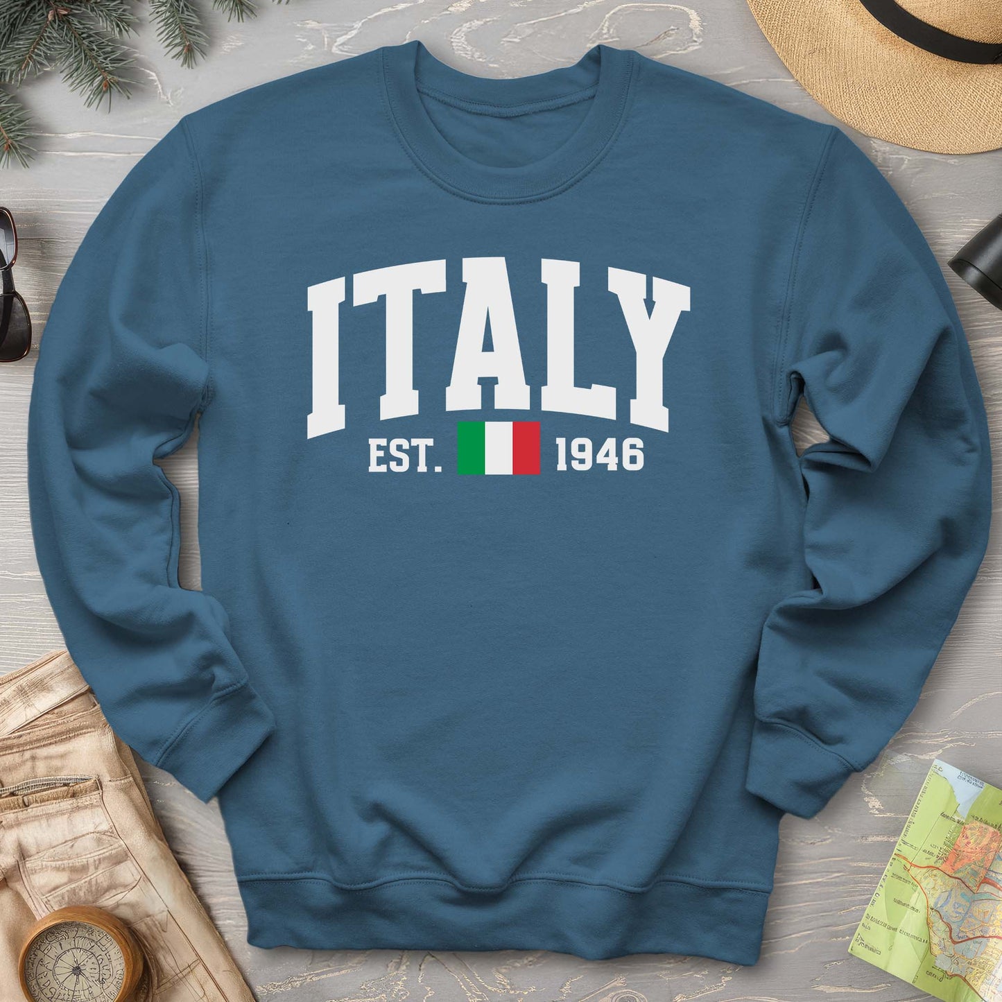 Italy Varsity Flag Sweatshirt
