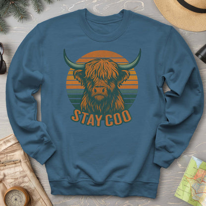 Highland Cow "Stay Coo" Sweatshirt