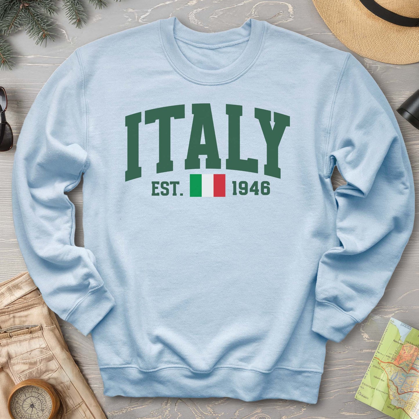 Italy Varsity Flag Sweatshirt