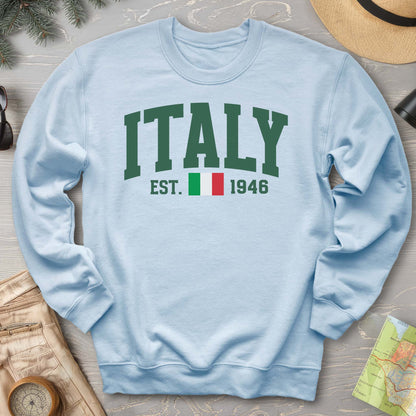 Italy Varsity Flag Sweatshirt