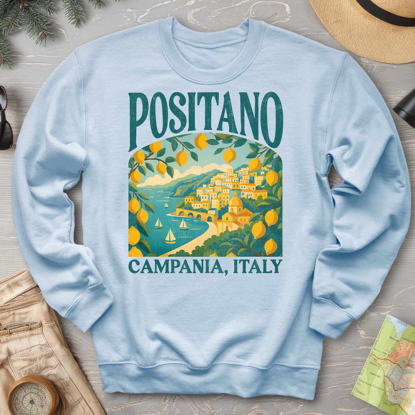 Positano Italy "Big and Bold" Sweatshirt