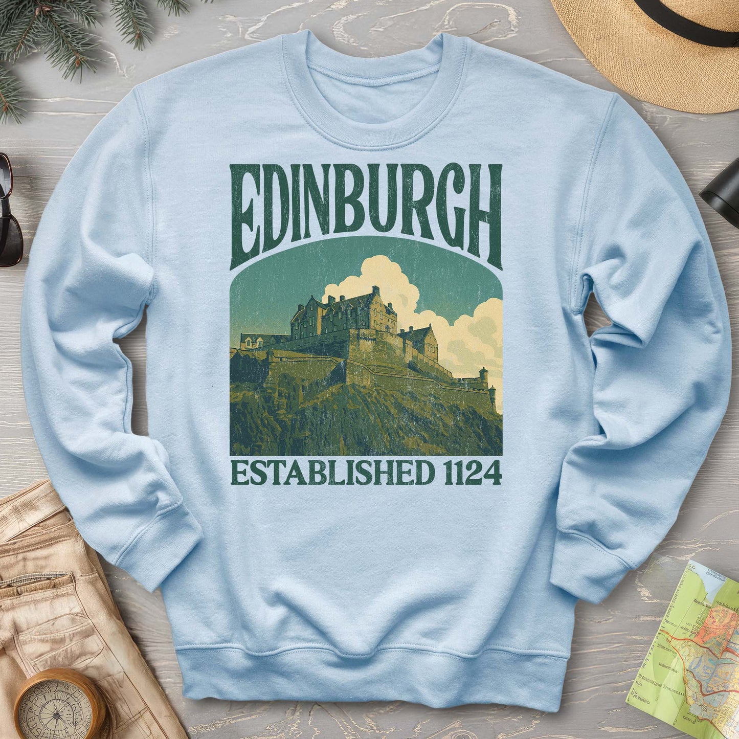 Edinburgh Scotland "Big and Bold" Sweatshirt