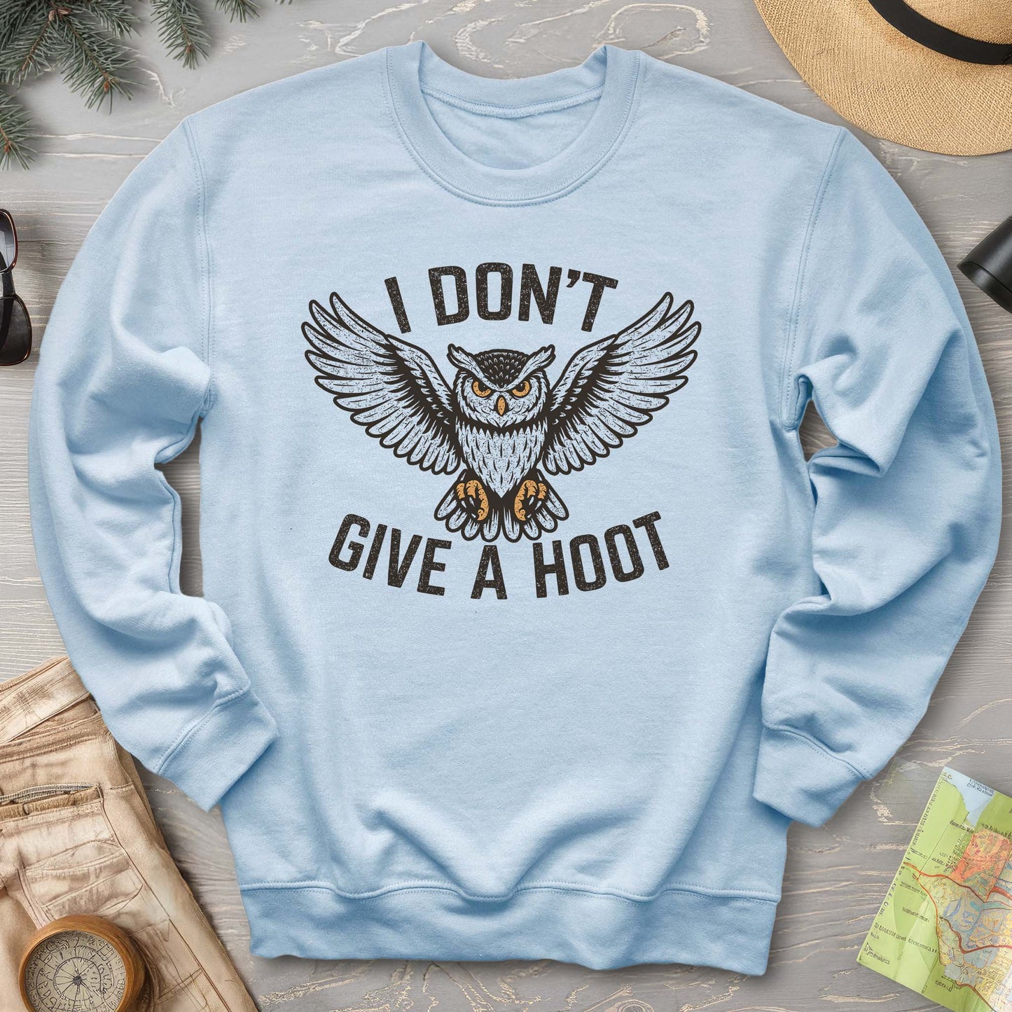 I Don't Give a Hoot "Vintage Owl" Sweatshirt