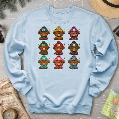 Tartan Highland Cows Sweatshirt