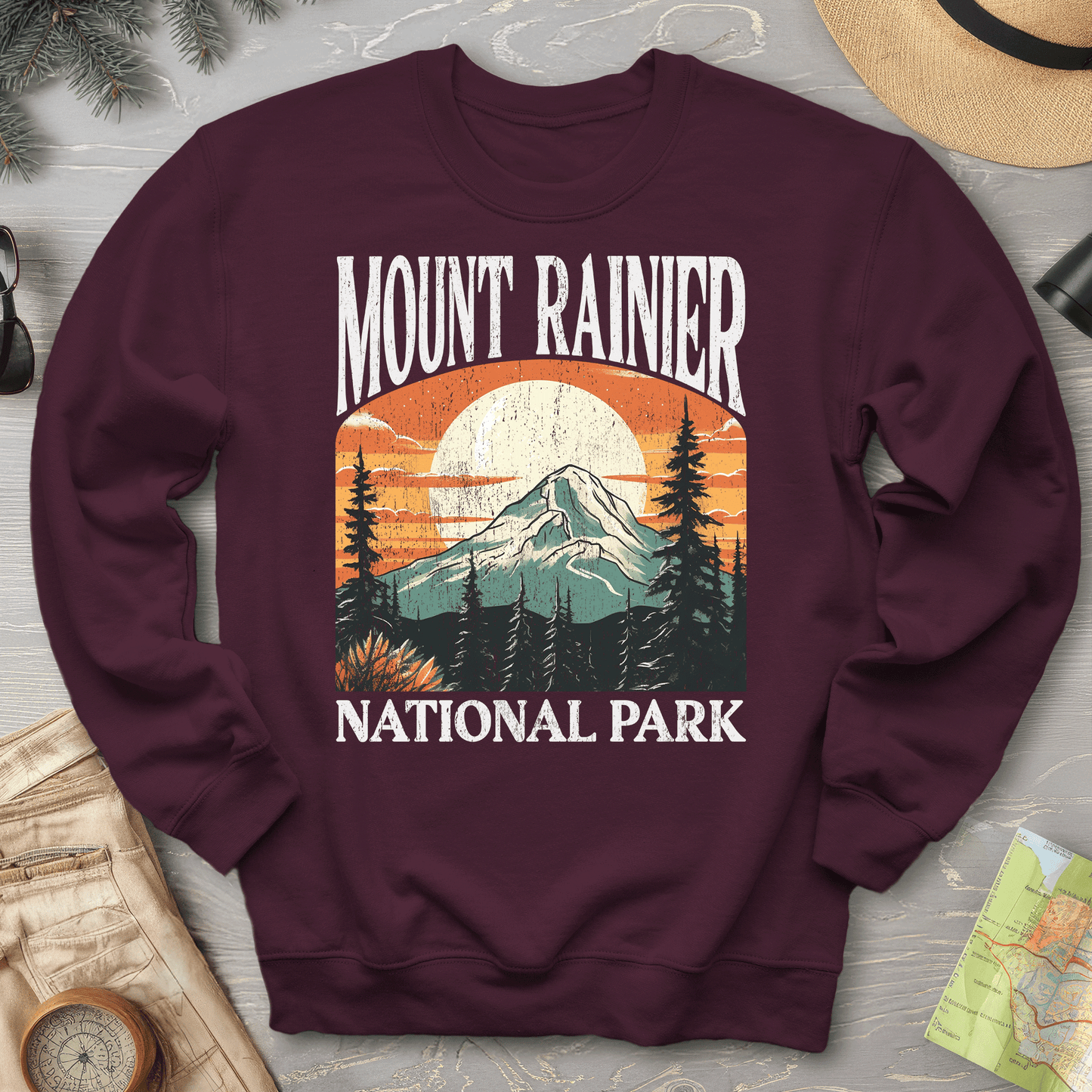 Mount Rainier National Park "Big and Bold" sweatshirt