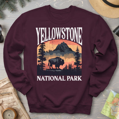 Yellowstone National Park Buffalo "Big and Bold" Sweatshirt