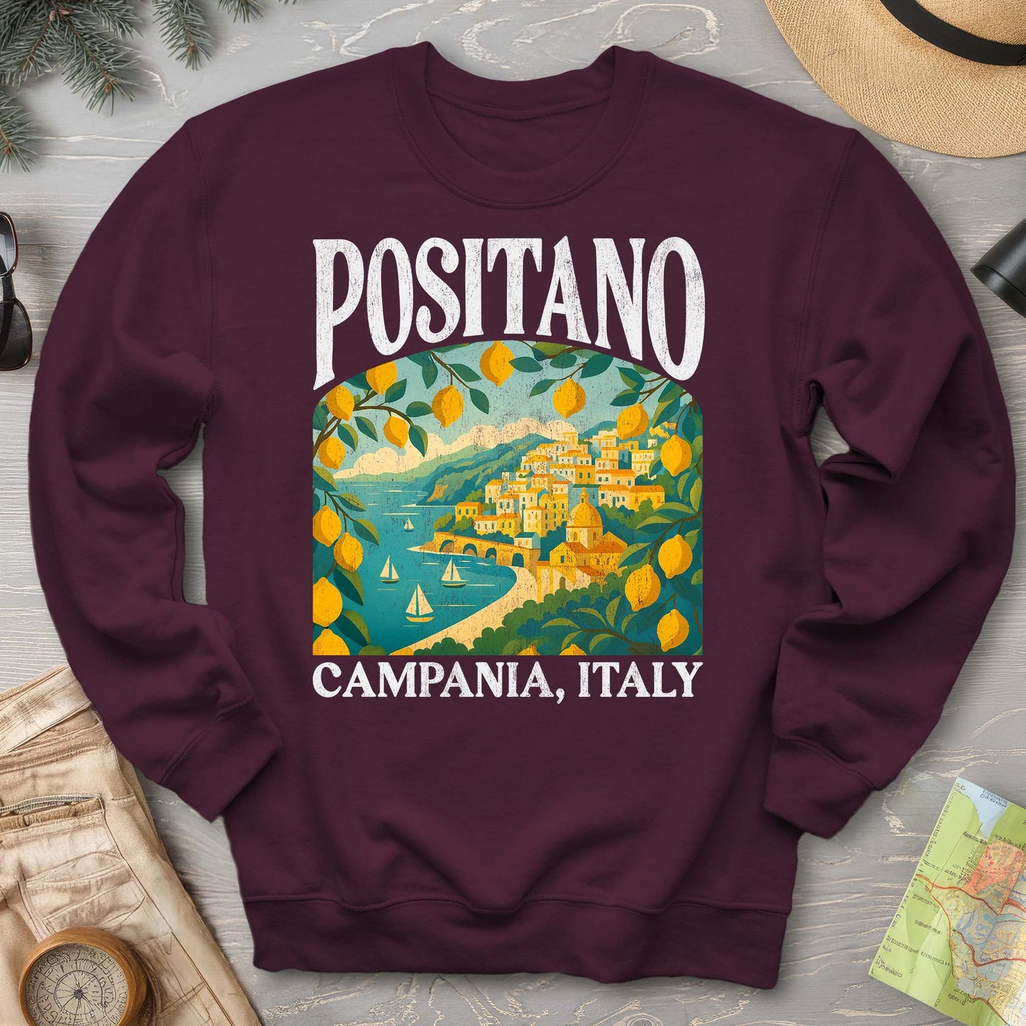Positano Italy "Big and Bold" Sweatshirt