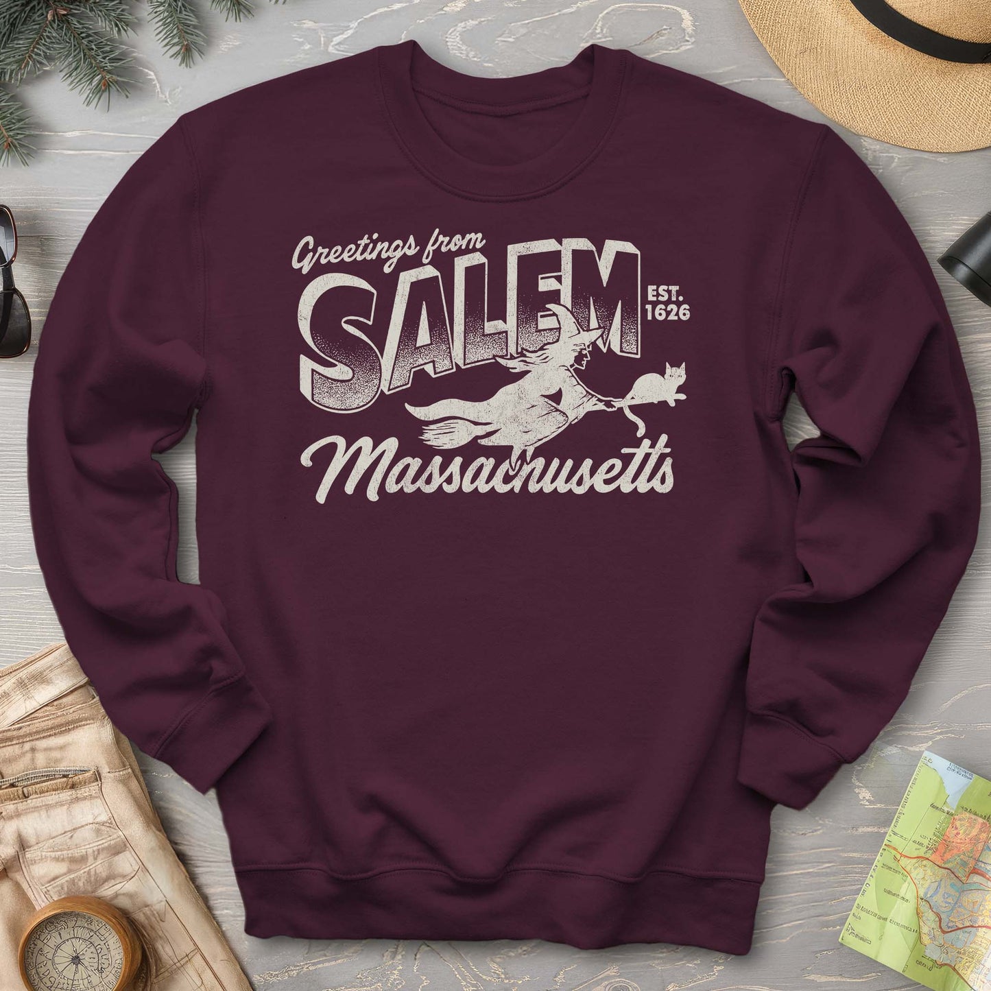 Greetings from Salem Massachusetts Sweatshirt