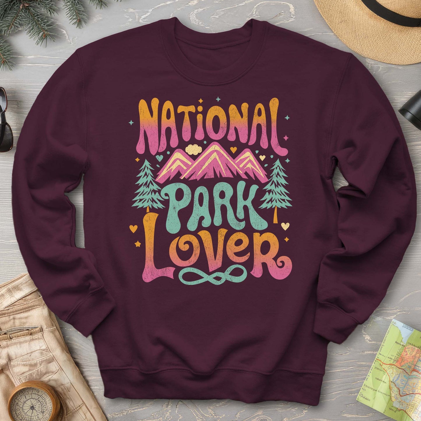 National Park Lover "Groovy Color" Sweatshirt