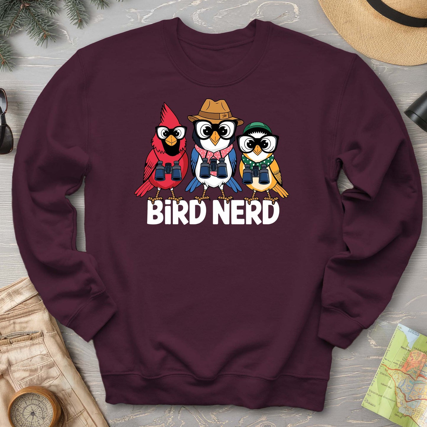 Bird Nerd "Birding Birds" Sweatshirt