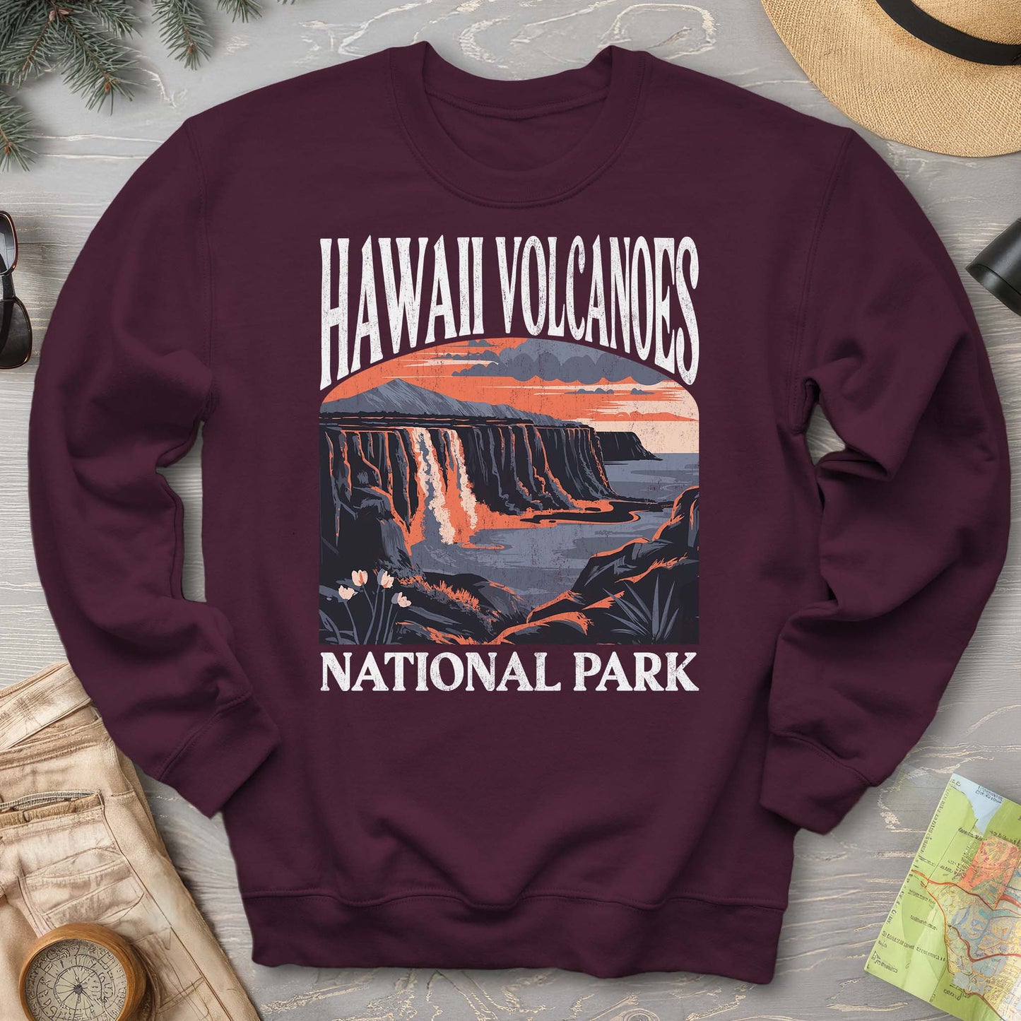 Hawaii Volcanoes National Park "Big and Bold" Sweatshirt