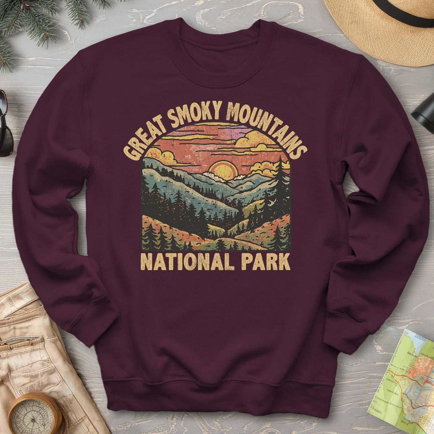 Great Smoky Mountains National Park Sunset Sweatshirt
