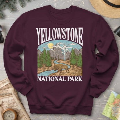 Yellowstone National Park Geyser "Big and Bold" Sweatshirt
