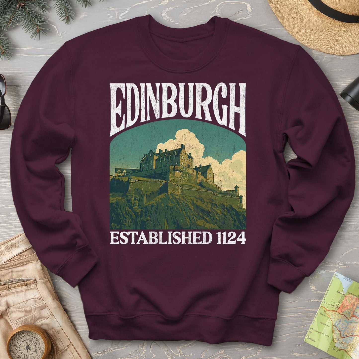 Edinburgh Scotland "Big and Bold" Sweatshirt