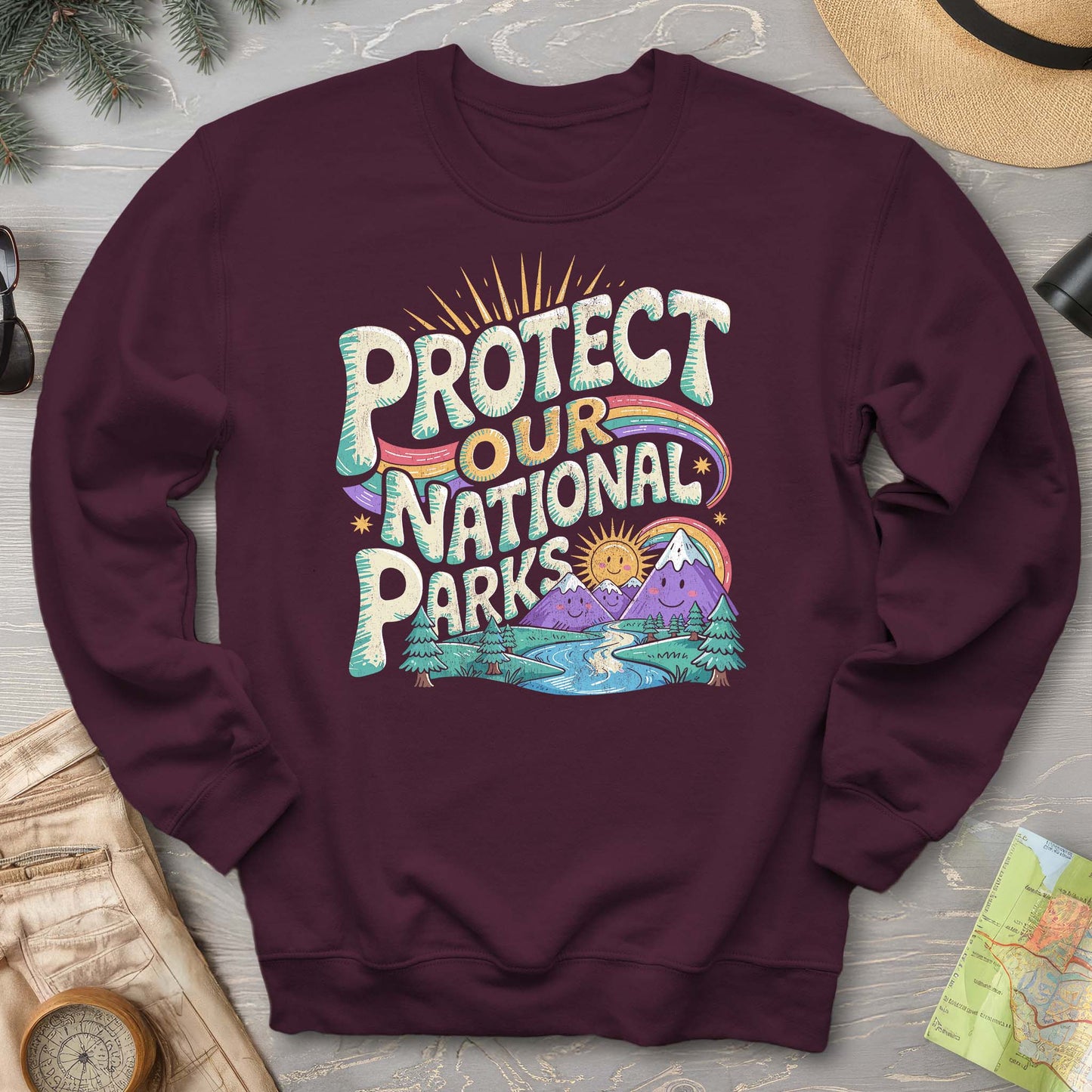 Protect Our Parks "Happy Hippie" Sweatshirt