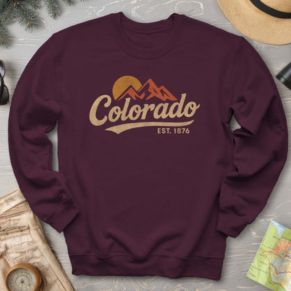 Colorado Vintage Logo Textured Sweatshirt