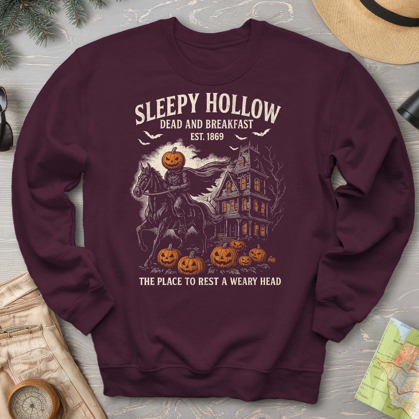 Sleepy Hollow Dead and Breakfast Sweatshirt